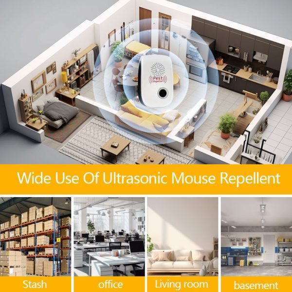6/8pcs-Upgraded ultrasonic insect repellent, indoor ultrasonic insect repellent, electronic plug insect repellent control - Image 10