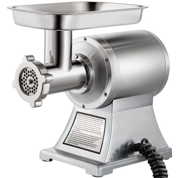 VEVOR 1.5HP 1100W Meat Grinder Stainless Steel 220 RPM Electric Meat Grinder, Heavy Duty Meat Mincer Machine for Industrial and Home Use - Image 9