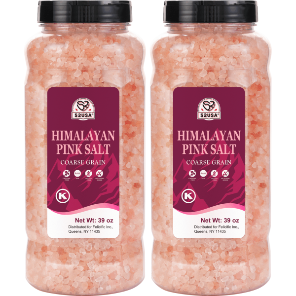 52USA Himalayan Pink Salt, Coarse Grain, 39 oz, 2 Packs - Image 5