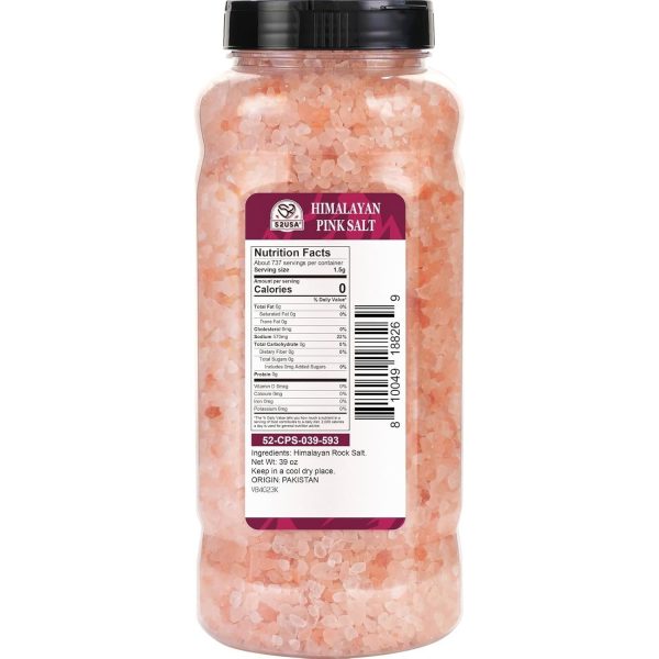52USA Himalayan Pink Salt, Coarse Grain, 39 oz, 2 Packs - Image 12