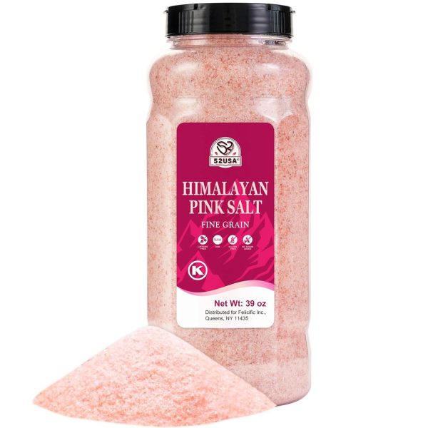 52USA Himalayan Pink Salt, Coarse Grain, 39 oz, 2 Packs - Image 2
