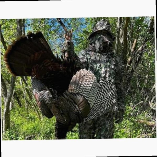 QuikCamo Realtree Mossy Oak 3D Leafy Camo Face Mask Bucket Hat for Men Deer Duck and Turkey Hunting Fully Adjustable OSFM - Image 5