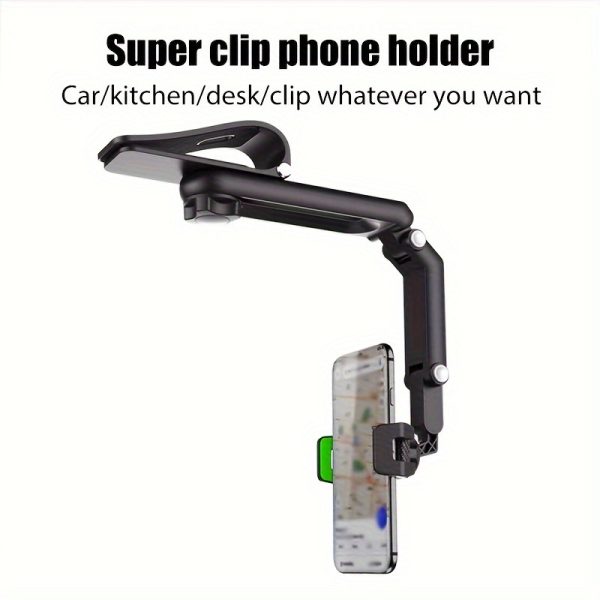 [Car Mobile Phone Bracket] Trendy Car Mobile Phone Bracket Multifunctional Car Navigation Bracket Mobile Phone Bracket General Auto Supplies Accessories, Christmas, Holiday, New Year Gift - Image 8