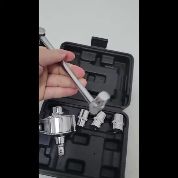 One Set Of Steel Torque Multiplier Wrench Set with 17mm-19mm-21mm Socket - Image 9