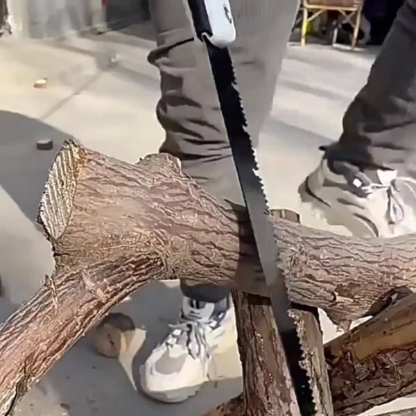 3pcs-Heavy Duty 25" Extra Long Blade Folding Hand Saw - SK-5 Steel Hard Teeth for Wood & Dry Pruning, Camping, Gardening - Keychain Hole, Ergonomic Non-Slip Handle, Portable Folding Design, Camping Essentials, Ergonomic Grip, Sharp Cutting Tool - Image 9