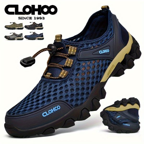 CLOHOO Mens Fashionable Mesh Sandals - Ultimate Comfort, Breathable & Durable, Non-slip Sport Shoes for Outdoor Adventures - Perfect for Walking, Running, Hiking, All Seasons - Image 3