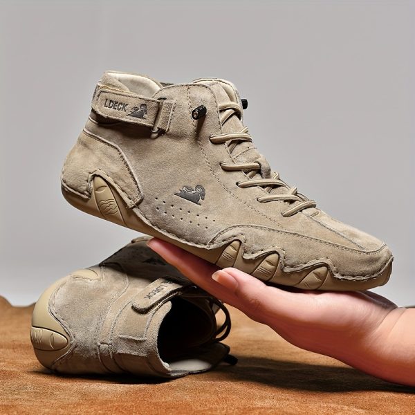 [Breathable Sneakers] Breathable Men's Casual Stitching Sneakers | Anti-slip Lace-up Walking Shoes With Soft Sole For Outdoor, Spring Summer And Autumn
