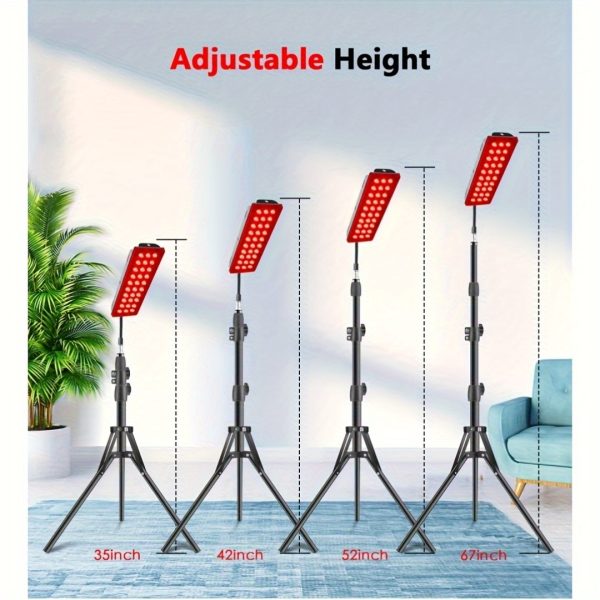 1-Pack Red Light Therapy Lamp For Mother'S Day Gift, Adjustable Stand With Dual Wavelength 660nm Red & 850nm Infrared Light Device, Home Body Facial Care Equipment - Image 5