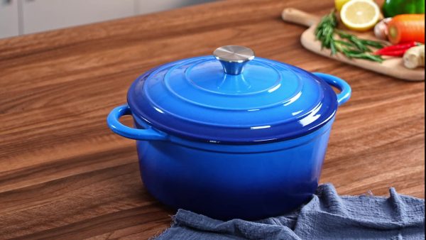 6 Quart Enameled Cast Iron Dutch Oven With Lid, Premium Durability Oven Safe Up To 500°F, Heavy Duty Cookware Perfect For Bread Baking, Stews, Braising & Roasting - Image 13