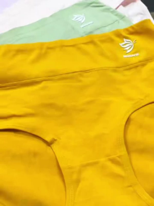 8pcs Women'S High-Waisted Briefs - Soft Comfortable Solid Color Underwear with Butterfly Letter Design, Minimalist Style Triangle Cut, 8 Vibrant Colors for Casual Attire, Cute Underwear, Stylish Waistband, Comfortable Fit - Image 6