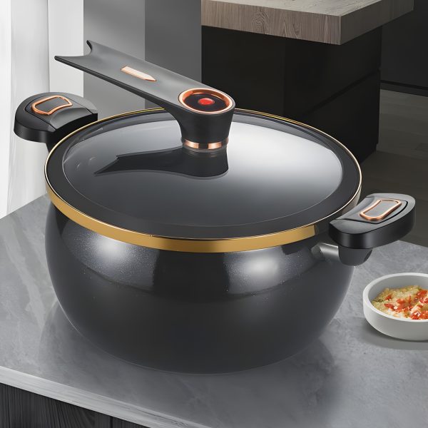 Large-Capacity Soup Pot | 8.45QT | Non-Stick | Twist-Lock Handle, Multi-Function, Quick Cooking | Cooking, Homes, Restaurants, Hotels, Fast Food Stores - Image 2