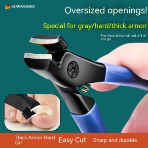 1pc Classic Stainless Steel Toenail Clippers, Large Opening Nail Cutter for Thick Hard Toenails, Anti-Splash Pedicure Tool with Concave Blade Edge, Unscented, Nail Clipper Set