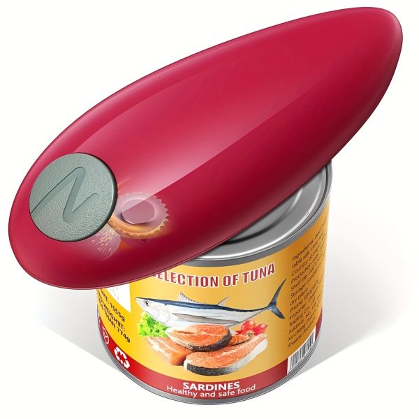 Electric Can Opener, One-Touch Automatic Can Opener with Smooth Edge, Battery Operated Handheld Can Opener for All Can Sizes, Best Kitchen Gadget for Seniors, Arthritis, and Weak Hands, Gifts (Black) - Image 7