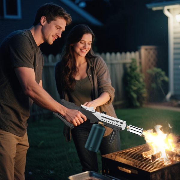 Propane Grill Torch Gun - Cooking Torch Head Max. 800, 000 BTUs - Culinary Torch Sous Vide - Adjustable Flamethrower for BBQ, Campfire, Charcoal Wood Grills(Tank Not Included) - Image 4