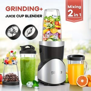 900W Smoothie Juicer, Milkshake And Smoothie Blender, 15pcs Personal Blender And Grinder Set For Kitchen, Juicer Machine Icer With 4 BPA-Free Portable Blending Cups, Nutritional Recipes, Christmas Gifts, Durable Kitchen Gadgets