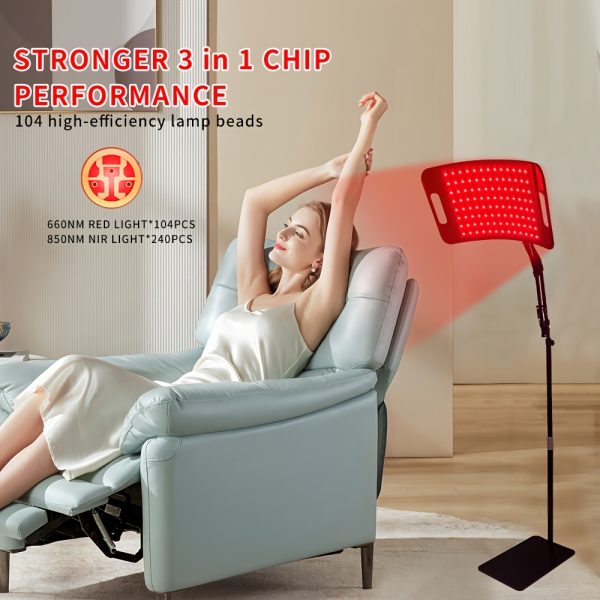 Lamp for Red Light Therapy, Featuring Infrared Light Therapy with a Stand - a Device Emitting 660Nm Red Light And 850Nm Near-Infrared Light for Alleviating Body Pain And Enhancing Skin Care. - Image 8