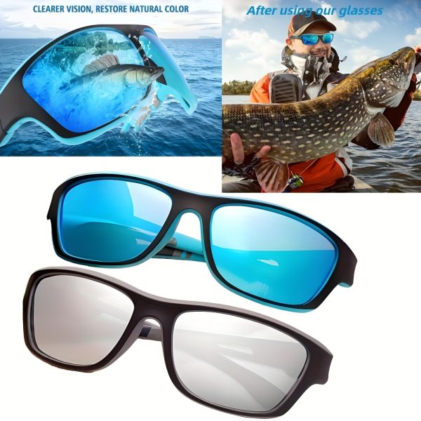 4-1pc High-quality polarized sports Fashion Glasses with adjustable straps, lightweight and durable. Perfect for cycling, driving, fishing, and premium golfing—an ideal gift choice for festive occasions - Image 14