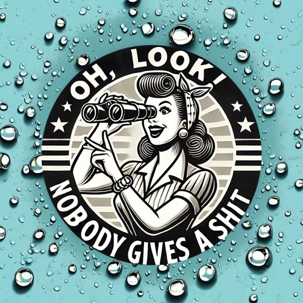 [Humorous Iron Sign] Humorous 8x8 Inch Round Iron Sign, 1pc "Nobody Gives a Shit" Wall Art | Decorative Metal Plaque for Home, Garage, Street, Backyard, Club, Bar, Cafe - Gift Idea - Image 6