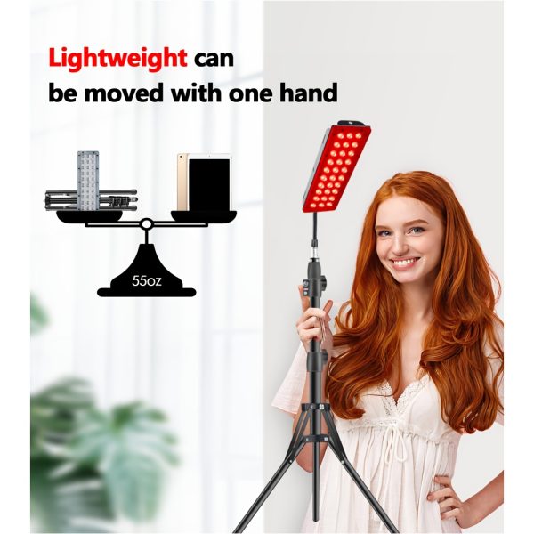 1-Pack Red Light Therapy Lamp For Mother'S Day Gift, Adjustable Stand With Dual Wavelength 660nm Red & 850nm Infrared Light Device, Home Body Facial Care Equipment - Image 7