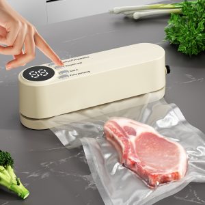 [Automatic Food Sealer] 1pc Automatic Food Sealer - Multi-Functional, Portable Wireless Vacuum Sealer - Compact & Easy-to-Use Design, Long-Term Food Preservation, External Suction & Inflation, Ideal for Kitchen & Outdoor Picnics