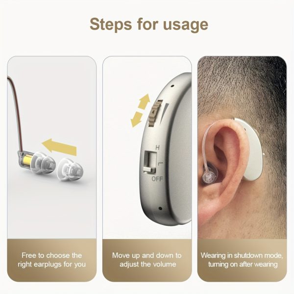 Hearing AIDS With A Pair Of Headphones, Digital Charging Hearing AIDS For The Elderly With Noise Cancellation Function, Hearing Aid Equipment For Hearing Loss - Image 10