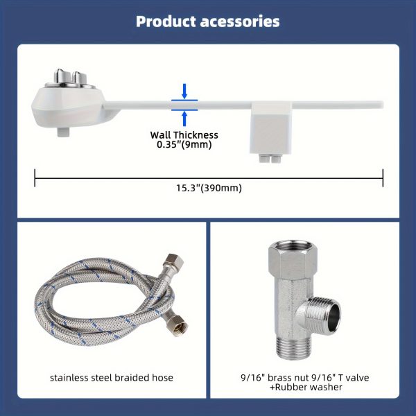 Dual Nozzle Self-Cleaning Bidet Attachment Toilet Bidet Attachment - Image 5