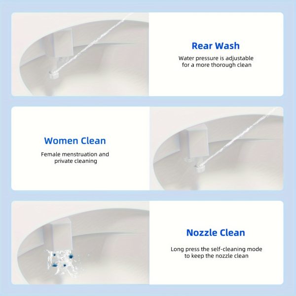 Dual Nozzle Self-Cleaning Bidet Attachment Toilet Bidet Attachment - Image 3