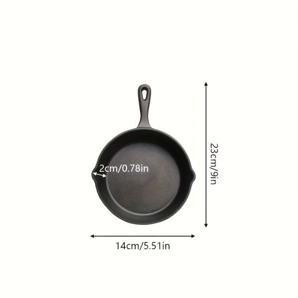 [Cast Iron Skillet] 3pcs/4pcs/5pcs Cast Iron Skillet Set | 6 Inch/8 Inch/10 Inch Cast Iron Frying Pan, Household Pan, Kitchen Accessories, Home Cook, Cast Iron Pan Without Coating Set - Image 11