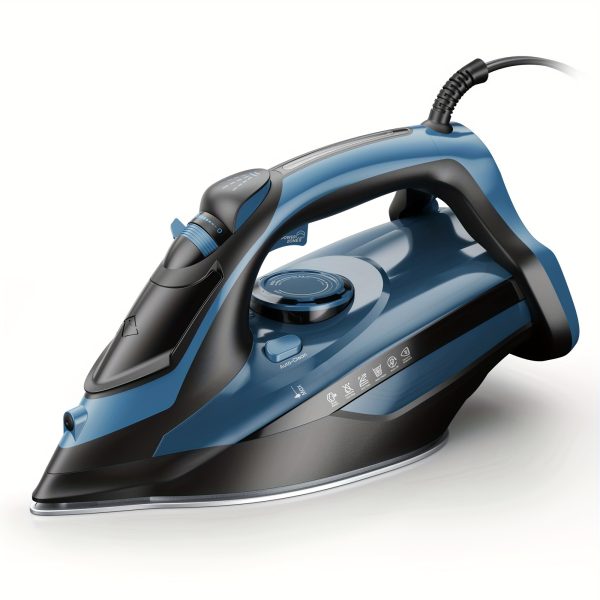 [Steam Iron] Powerful Steam Iron, Stainless Steel Soleplate Iron With Retractable Cord | Auto-off, Anti-Drip, Ironing, Clothes Iron - Image 6