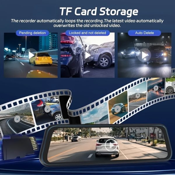 4K Touch Screen Mirror Dash Cam - Image 9