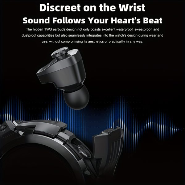 Men's Smartwatch, Sports Headphones And Smartwatch Two-in-one, Ultra-long Standby for 30 Days, High Quality, Multiple Sports Modes, NFC Unlocking, Health Monitoring, Message Notifications, Sleep Tracking, Compatible with IOS And Android. - Image 8