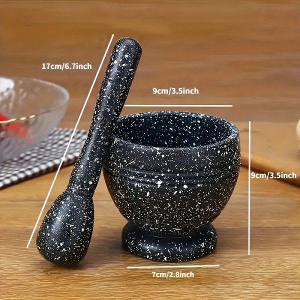 Grinding Bowl Set Kitchen Garlic Paste Bowl Vanilla Crusher Kitchen Peper Crusher Food Grade PP Material Multi-purpose Grinder Household Garlic Paste Tool Seasoning Spice Tool Cereal and Complementary Food Grinder Kitchen Gadgets - Image 4