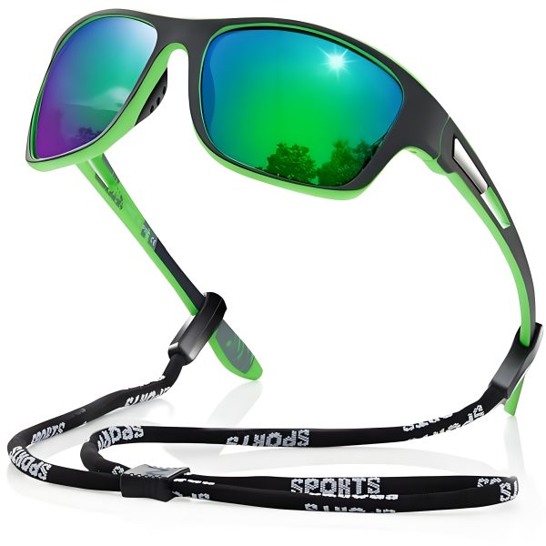 4-1pc High-quality polarized sports Fashion Glasses with adjustable straps, lightweight and durable. Perfect for cycling, driving, fishing, and premium golfing—an ideal gift choice for festive occasions - Image 7