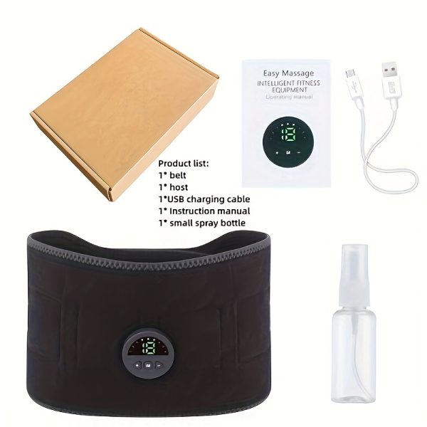 [Upgraded 6 Electrode Pads]EMS Electric Muscle Stimulation Belt - Abdominal & Waist Trainer Fat Burning Device, 6 Smart Massage Modes 20 Intensity Levels, With Moisturizing Spray (Body Sculpting, Home/Gym Use - Image 5