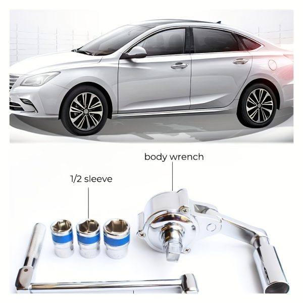 Torque Wrench Lug Nut Removal Tool 1:16 Torque Multiplier 320N. M Labour-Saving 1/2 Drive Lug Nut Removal Wrench Tyre Replacement Kit with 17mm/19mm/21mm Socket for Most Vehicles., Best for Christmas - Image 4