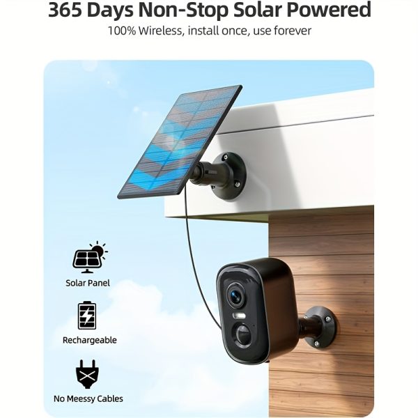 Wesecuu Solar Camera Security Cameras Wireless Outdoor Indoor for Home Security Camera, Supports 5G&2, 4GHz WiFi, Smart Phone App Surveillance Camera System Outside, Pet Camera Cat Dog with Audio And Video, Nanny Cam for Bedroom, 3K Hd Security Camera with Ai Motion Detection, 2-Way Audio, Wireless Security Camera for House, Room, Garage, Yard, 5200Mah Battery Powered with Solar Powered Panel