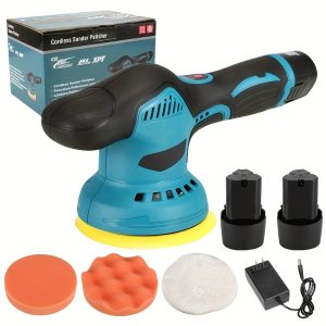 Wireless Car Polishing Machine, 6-speed Adjustable Polishing Machine, With 2 12V Battery, Powerful Portable Track Polishing Machine, Wireless Polishing Machine, Suitable For Car Beauty, Waxing, Polishing, Scratch Removal
