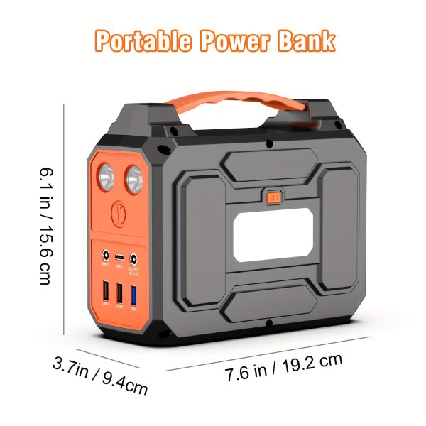 300W/200W Peak/100W Rated Portable Power Station Solar Generator(Panel Optional), 146Wh/296Wh High Capacity Battery Pack, 2x 110V AC Outlet, DC USB C Port, LED Light, Power Bank For Outdoor Camping Hiking Road Trip Cycling CPAP Hurricane Emergency - Image 5