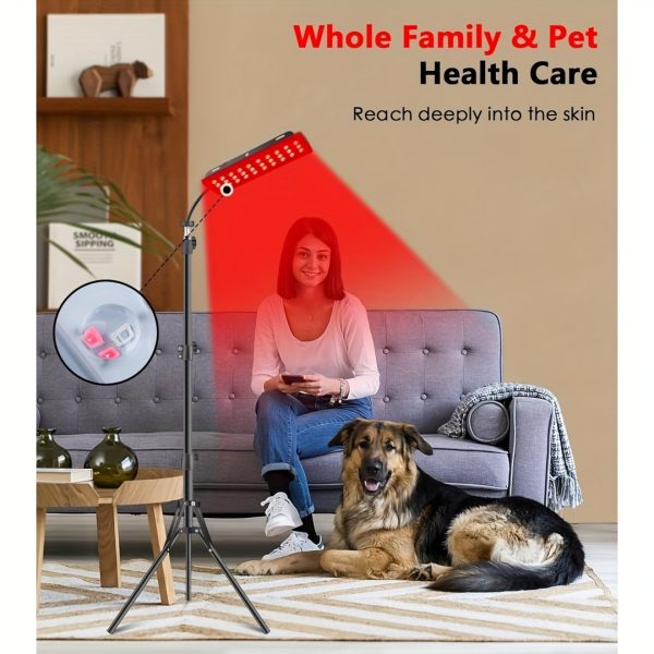 1-Pack Red Light Therapy Lamp For Mother'S Day Gift, Adjustable Stand With Dual Wavelength 660nm Red & 850nm Infrared Light Device, Home Body Facial Care Equipment - Image 3