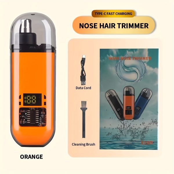 2PACKS Rechargeable Ear And Nose Hair Trimmer For Men Battery Operated - Compact, Portable Electric Clipper Nose Hair Remover Tool For Men Or Women, Nose Hair Removal Electric, Fast Charging Long-Lasting Battery, Ideal Gifts For Dad From Daughter/Son - Image 5