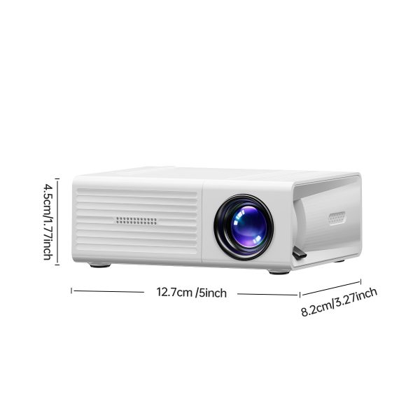 Mini Projector, Portable Video Projector, Home Theater Projector, Supports Mobile Screen Projection, Supports Native Resolution of 1280X720P, Suitable for Offices, Outdoor Camping, Etc, Movie Projector - Image 5