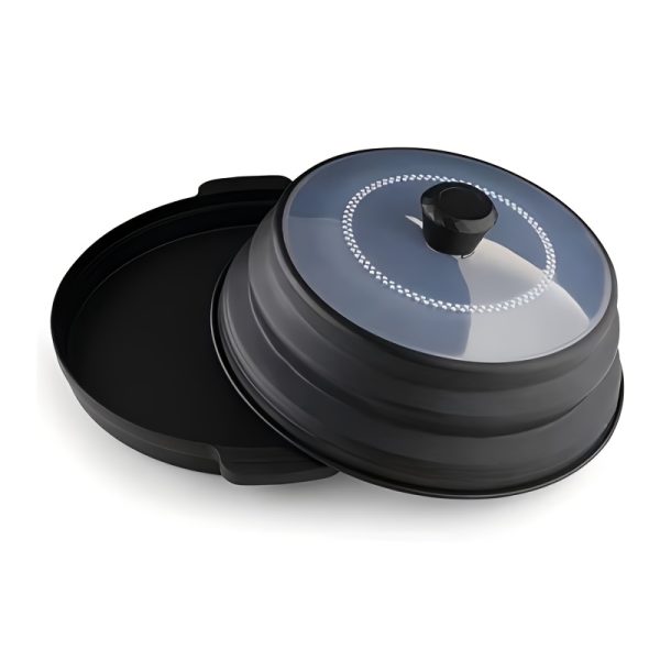 [Microwave Food Cover] 1pc Microwave Food Cover, Splash Proof Food Cover Lid with Steam Vents And Handle Microwave Oven Heating Cover, Steam Vent Microwave Oven Tray Cover Bowl Cover, Easy to Grip, Suitable for Microwave Ovens And Kitchen Supplies - Image 5