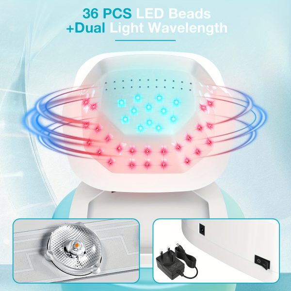 KTS Cordless Laser For Toenail - Dual Light Therapy (12x 470nm Blue & 24x 650nm Red LEDs) | Fast & Painless Home Treatment, USB Rechargeable, Adjustable 3/5/7/10 Min Timer | Portable, Compact Design For Healthy Nails - Image 3