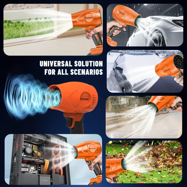 20V Cordless Heavy-Duty Air Dryer, Blower with Fast-Charging - Powerful 1000g Blast, 0-31000 RPM, Dual 2000mAh Batteries, for Indoor/Outdoor, Pet Hair, Snow, Dust, Leaves - Ideal Gift for Home, Garage, Workshop, and Pet Owners, Outdoor Cleaning Tool, Ergonomic Handle Design, Efficient Airflow, Multifunctional Dryer, Workshop Professionals - Image 9