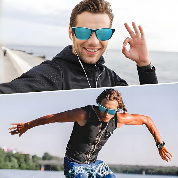 4-1pc High-quality polarized sports Fashion Glasses with adjustable straps, lightweight and durable. Perfect for cycling, driving, fishing, and premium golfing—an ideal gift choice for festive occasions - Image 10