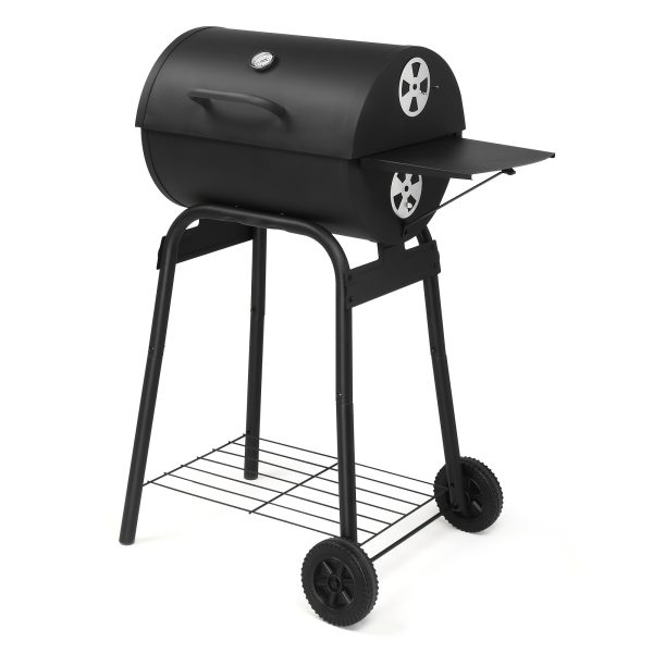 Outdoor BBQ Charcoal Grill & Smoker with Built-in Thermometer, Heavy-Duty Steel Construction, Spacious Cooking Area (31x16x19") - for Backyard, Camping, Patio - Portable Barbecue Pit with Temperature Control - No Electricity Needed - Ideal for Smoking, Grilling, Roasting, Camping Cooker, Compact Design, Robust Design, Home Chefs - Image 6