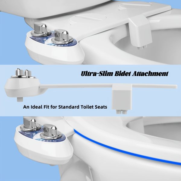Dual Nozzle Self-Cleaning Bidet Attachment Toilet Bidet Attachment - Image 2