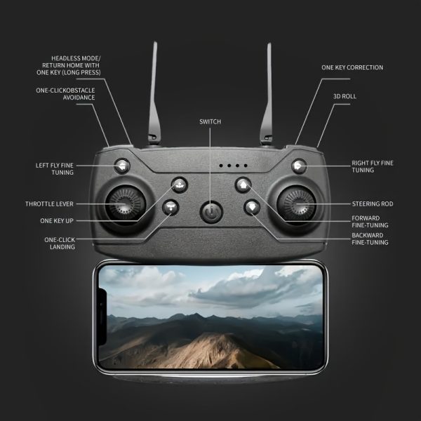 Drone With 1080P Camera For Beginners, Kids And Adults, Foldable Remote Control Drone With Voice Control, Gestures Selfie, Altitude Hold, One Key Start, 3D Flips, Toy For Beginners And Kids - Image 2