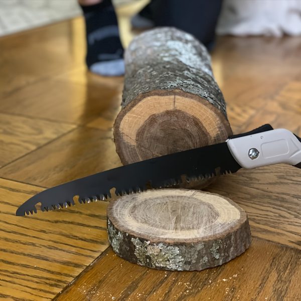 3pcs-Heavy Duty 25" Extra Long Blade Folding Hand Saw - SK-5 Steel Hard Teeth for Wood & Dry Pruning, Camping, Gardening - Keychain Hole, Ergonomic Non-Slip Handle, Portable Folding Design, Camping Essentials, Ergonomic Grip, Sharp Cutting Tool - Image 8