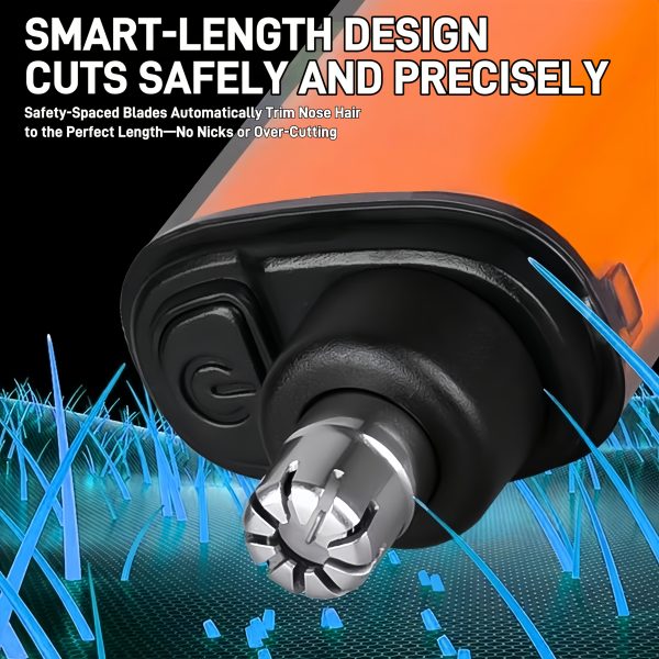 2PACKS Rechargeable Ear And Nose Hair Trimmer For Men Battery Operated - Compact, Portable Electric Clipper Nose Hair Remover Tool For Men Or Women, Nose Hair Removal Electric, Fast Charging Long-Lasting Battery, Ideal Gifts For Dad From Daughter/Son - Image 9